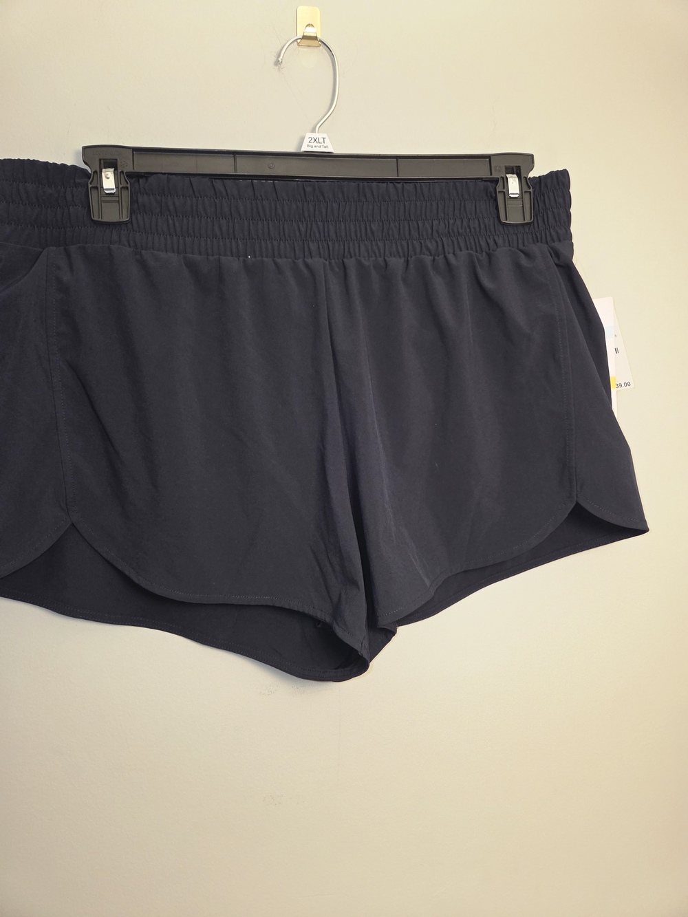 Zella Navy Split-Hem Athletic Shorts